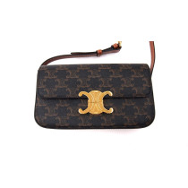 Celine Triomphe Tela Marrone