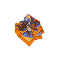 Hermes Foulard Seta Senape e Blu