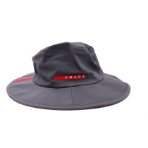 Prada Cappello Cotone Grigio