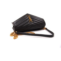 Saint Laurent Cassandre Pelle Marrone Grigio