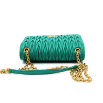 Miu Miu Tracollina Pelle Verde
