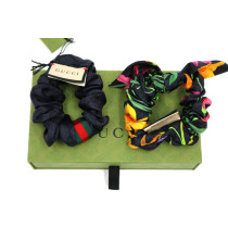 Gucci Elastici per Capelli Seta Multicolor