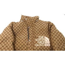 Gucci Piumino Tessuto Marrone