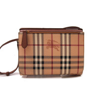 Burberry Tracolla Nova Check Pelle Marrone