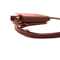 Burberry Tracolla Nova Check Pelle Marrone