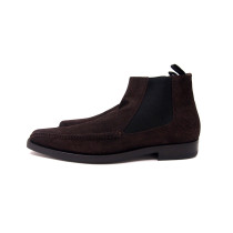 Prada Mocassini Pelle Scamosciata Marrone