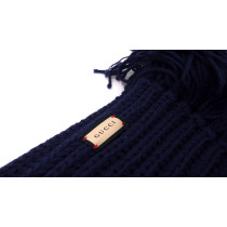 Gucci Sciarpa Lana Blu