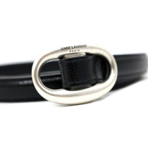 Saint Laurent Cintura Pelle Nera