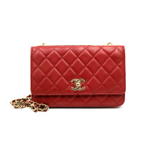 Chanel Wallet On Chain Pelle d'Agnello Rossa