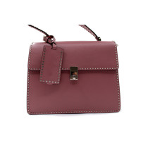 Valentino Rockstud Top Handle Pelle Antique Rose
