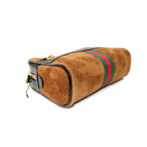 Gucci Marsupio Ophidia Pelle Scamosciata Marrone