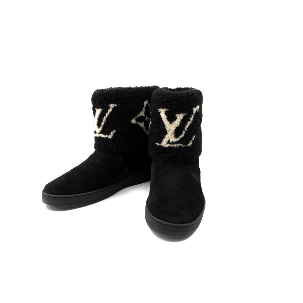 Louis Vuitton Stivali Camoscio Nero