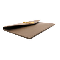 Saint Laurent Pochette Pelle Dark Beige