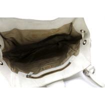 Prada Shopping Pelle Bianca