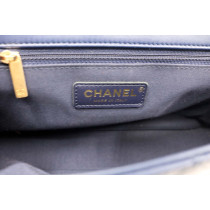 Chanel Tracolla Pelle Blu