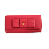 Prada Portafoglio Bow Pelle Saffiano Pink