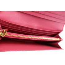 Prada Portafoglio Bow Pelle Saffiano Pink