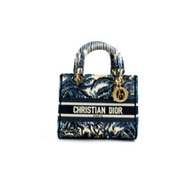 Dior Lady D-Lite Tela Azzurra