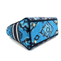 Dior Lady D-Lite Tela Azzurra