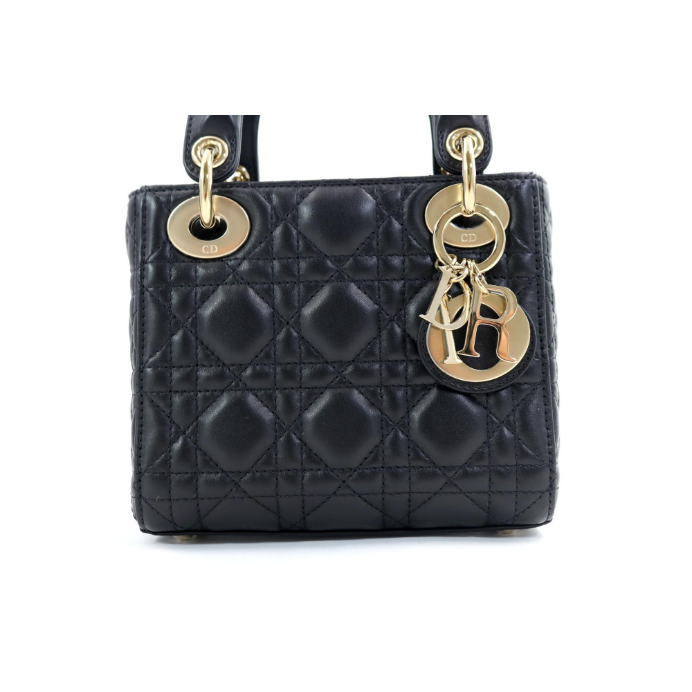 Dior Lady Piccola Pelle Blu Scuro