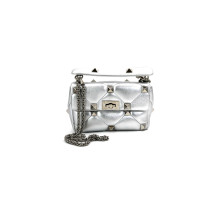 Valentino Roman Stud Pelle Argento