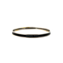Hermes Bracciale Metallo e Smalto Nero
