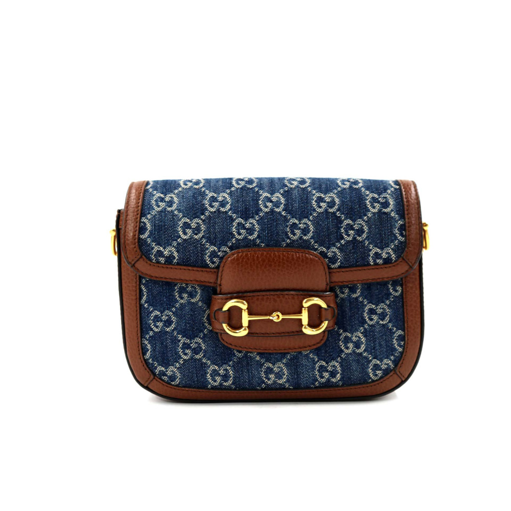 Gucci Horsebit Denim Blu Navy