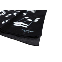 Saint Laurent Foulard Cotone Nero