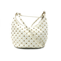 Valentino Hobo Rockstud Pelle Bianca