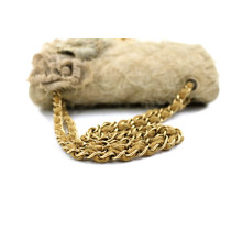 Chanel Classic Flap Tweed Camelie Beige