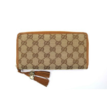 Gucci Portafoglio Zippy GG Beige