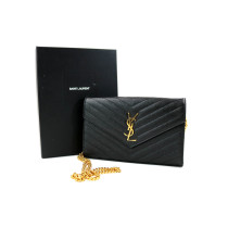 Saint Laurent Cassandre Pelle Nera