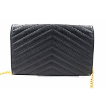 Saint Laurent Cassandre Pelle Nera