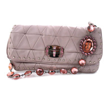 Miu Miu Pochette Pelle Lilla