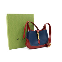 Gucci Jackie Pelle Blu e Rossa
