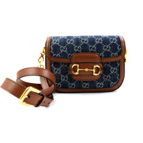 Gucci Horsebit 1955 Denim Blu