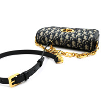Dior Montaigne 30 Tela Oblique Blu