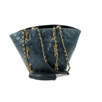 Chanel Bucket Bag Pelle Blu Notte