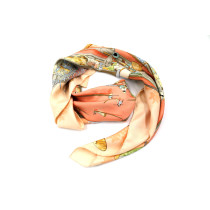 Hermès Foulard Marché Flottand Seta Rosa