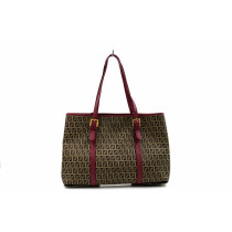 Fendi Tote Media Zucca Marrone