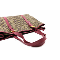 Fendi Tote Media Zucca Marrone