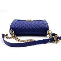 Chanel Boy Pelle Blu