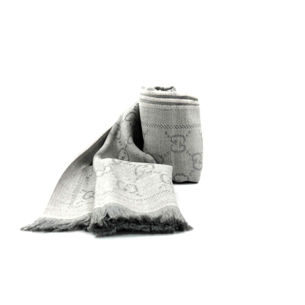 Gucci Sciarpa Lana Grigia