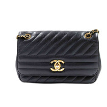 Chanel Tracolla Pelle Nera