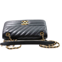 Chanel Tracolla Pelle Nera