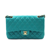 Chanel Classica Media Pelle Azzurra