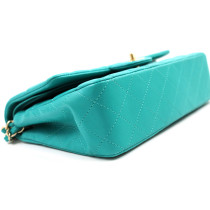 Chanel Classica Media Pelle Azzurra