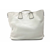 Prada Esplanade Pelle Martellata Bianca