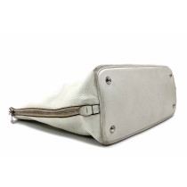 Prada Esplanade Pelle Martellata Bianca