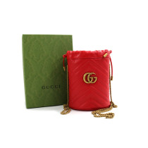 Gucci Secchiello Marmont Pelle Rossa